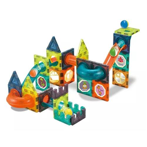 BLOQUE DE CONSTRUCCIÓN MAGNÉTICO CON BOLA, 52 PIEZAS MULTICOLOR - 3