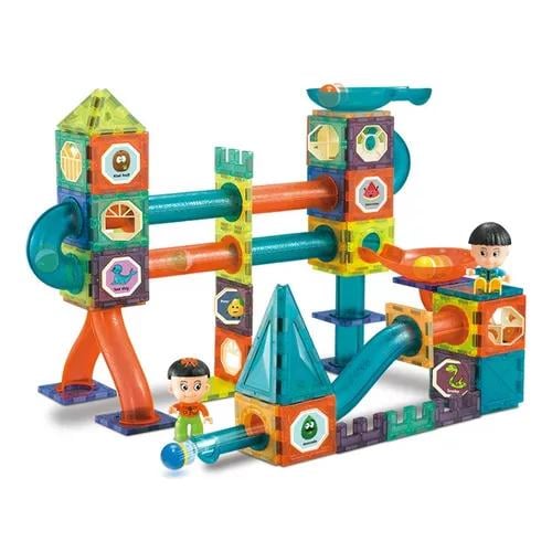 BLOQUE DE CONSTRUCCIÓN MAGNÉTICO CON BOLA, 52 PIEZAS MULTICOLOR - 6