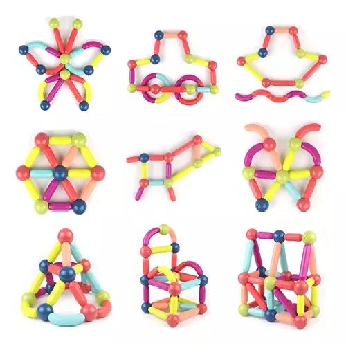 MAGNETIC STICKS: BLOQUES PARA ARMAR MAGNÉTICOS 36 PIEZAS MULTICOLOR - 2