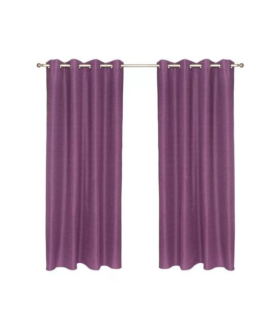 SET CORTINA BLACKOUT TÉRMICO 140X220 CM, COLOR MORADO - 1