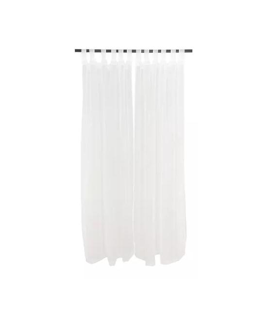 SET CORTINA VELO LISO PRESILLA 145X230 CM, COLOR MARFIL - 2
