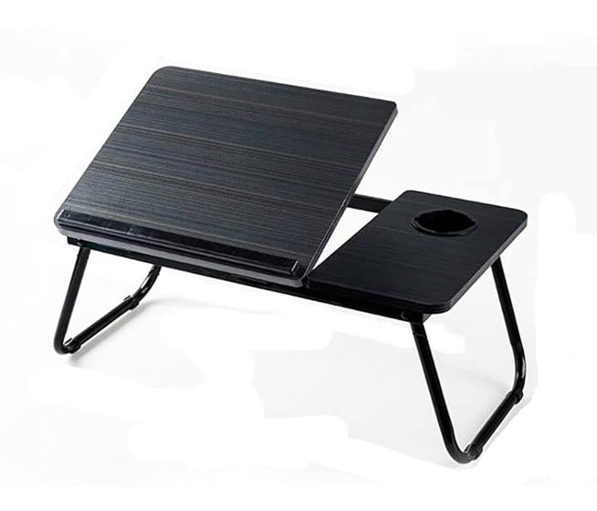 MESA CAMA PORTÁTIL PLEGABLE PARA LAPTOP SOPORTE ALTURA AJUSTABLE NEGRO - 1