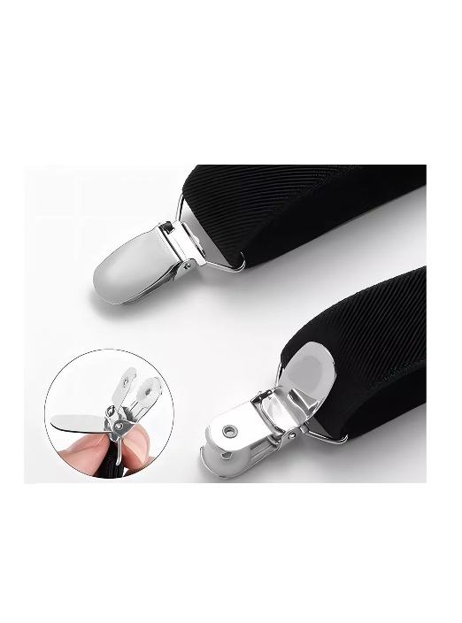 TIRANTES SUSPENSORES PARA PANTALONES 110 CM, MARRÓN - 5