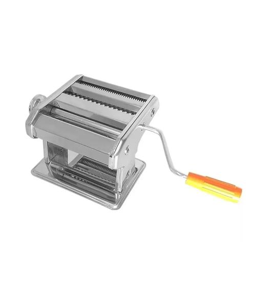 MÁQUINA MANUAL DE PASTAS ACERO INOXIDABLE COLOR PLATEADO - 1