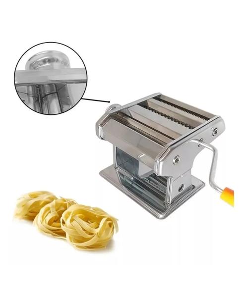 MÁQUINA MANUAL DE PASTAS ACERO INOXIDABLE COLOR PLATEADO - 3
