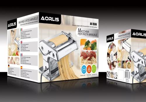 MÁQUINA MANUAL DE PASTAS ACERO INOXIDABLE COLOR PLATEADO - 4