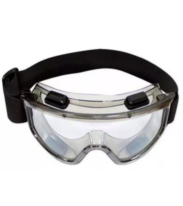 LENTES DE SEGURIDAD ANTIPARRAS GAFAS PROTECCIÓN BANDA AJUSTABLE CRISTAL BLANCO - 2