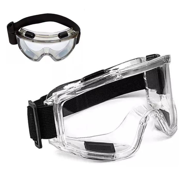 LENTES DE SEGURIDAD ANTIPARRAS GAFAS PROTECCIÓN BANDA AJUSTABLE CRISTAL BLANCO - 4
