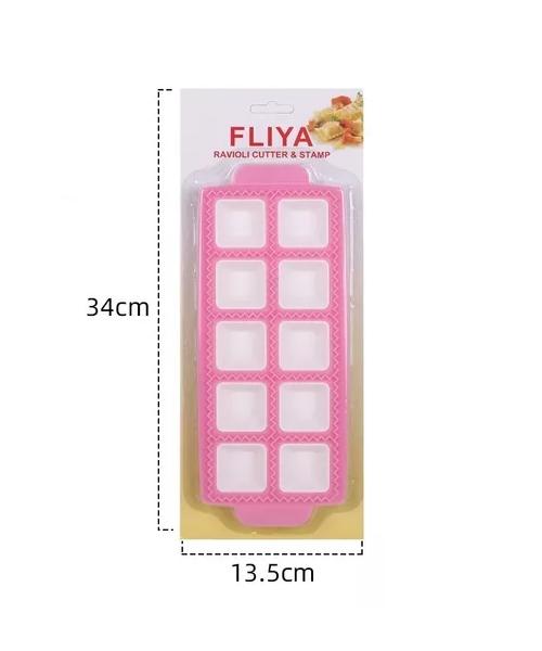 MOLDE PARA 10 RAVIOLIS CUADRADOS COLOR BLANCO - 3