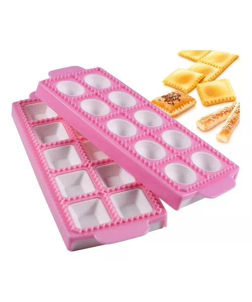 MOLDE PARA 10 RAVIOLIS CUADRADOS COLOR BLANCO - 5