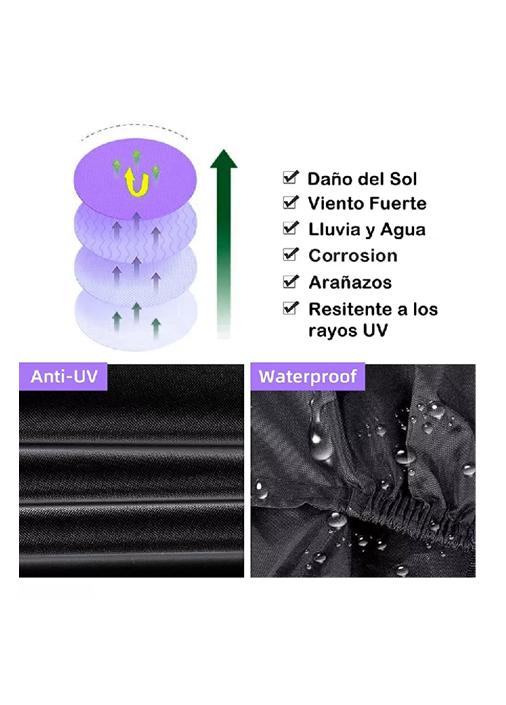 CARPA COBERTOR FUNDA PARA BICICLETA IMPERMEABLE 110X200 CM - 5