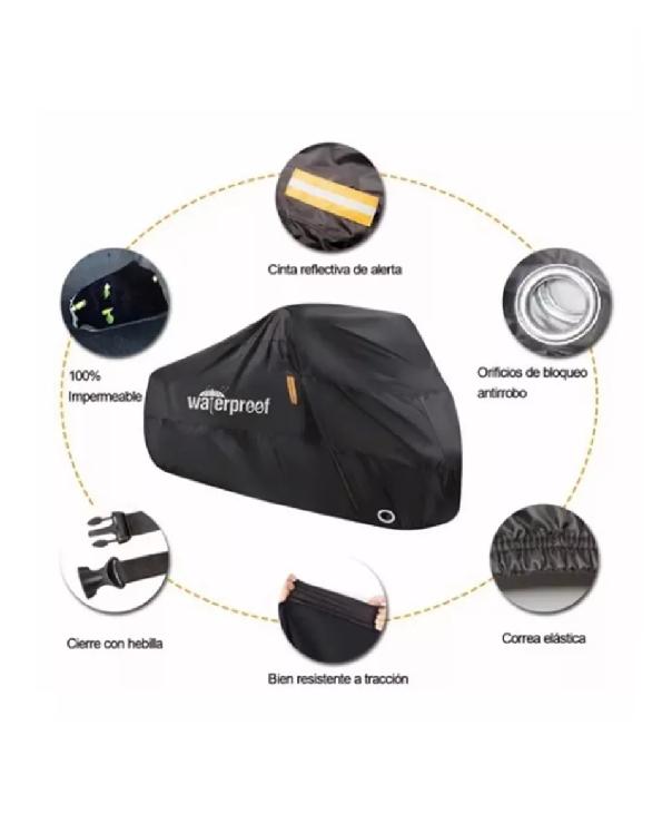 COBERTOR FUNDA CUBRE BICICLETA IMPERMEABLE PROTECTOR 110X200 - 3