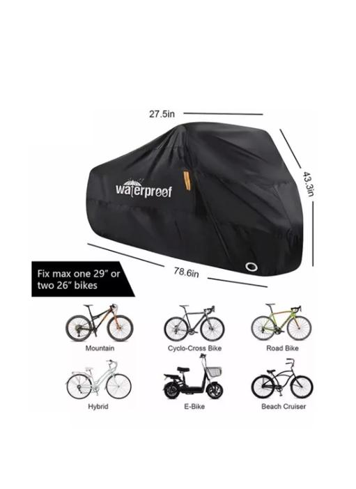 COBERTOR FUNDA CUBRE BICICLETA IMPERMEABLE PROTECTOR 110X200 - 5