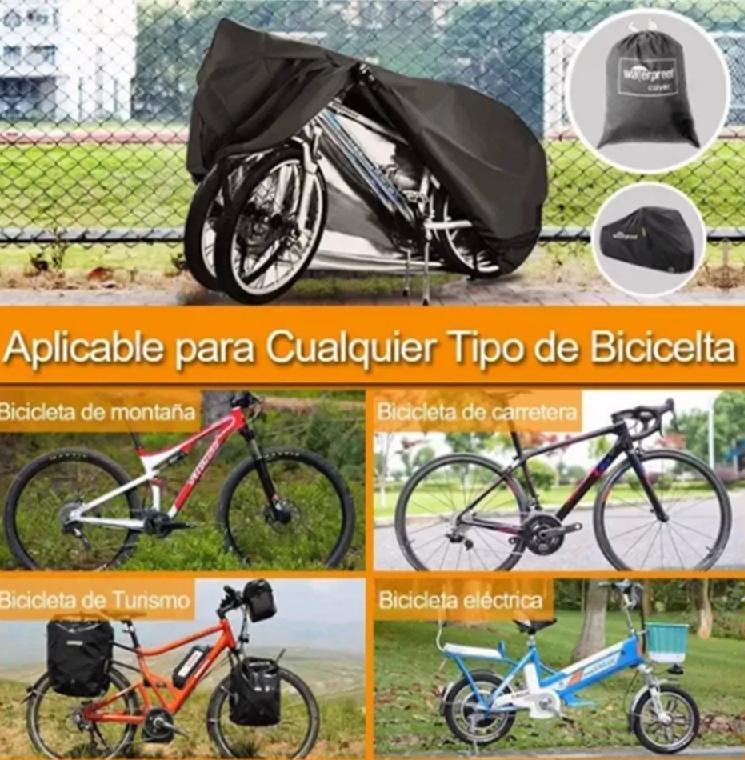 COBERTOR FUNDA CUBRE BICICLETA IMPERMEABLE PROTECTOR 110X200 - 6