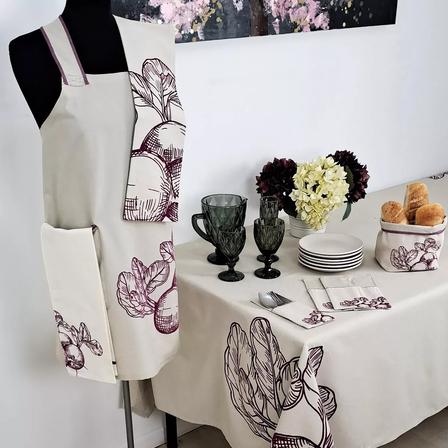 MANTEL BETARRAGA ESTAMPADO 160X300 CM, BEIGE - 2