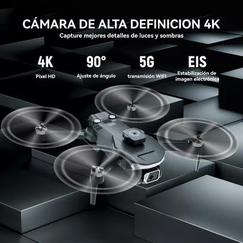 MINI DRONE 4K DRONES CON CAMARA CONTROL DE DRON FPV WIFI - 4