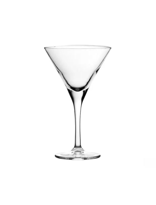 SET 6 COPAS MARTINI V-LINE 250CC VIDRIO - 1
