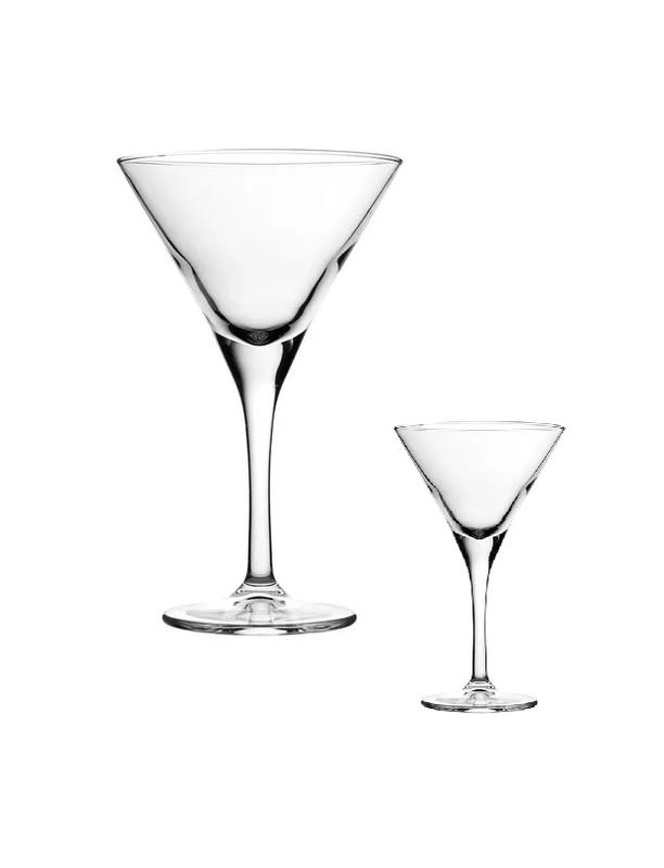 SET 6 COPAS MARTINI V-LINE 250CC VIDRIO - 2