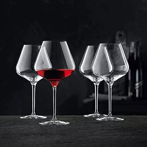 4 COPAS CRISTAL VINOVA BURGUNDY BALLON NACHTMANN - 2