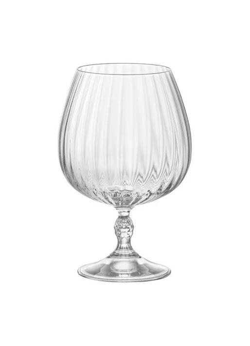 SET 6 COPAS BRANDY COGNAC CRISTAL BORMIOLI ROCCO PREMIUM TRANSPARENTE - 1
