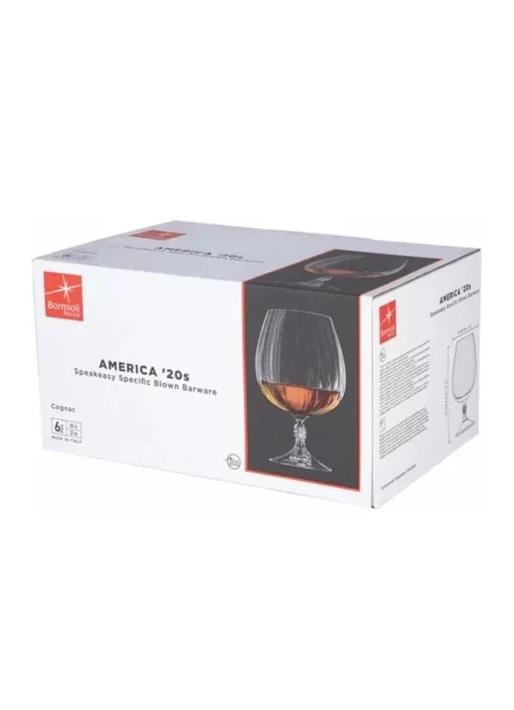SET 6 COPAS BRANDY COGNAC CRISTAL BORMIOLI ROCCO PREMIUM TRANSPARENTE - 5