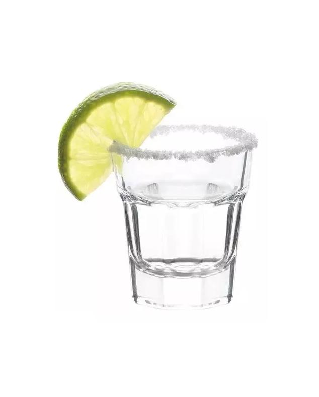 SET 6 VASOS SHOT TEQUILERO VIDRIO VITRINEON TRANSPARENTE - 2