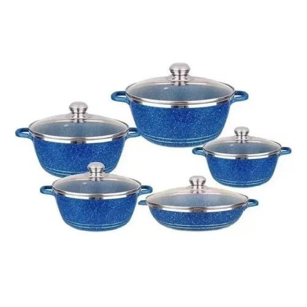 SET DE OLLAS ANTIADHERENTE BATERIA OLLAS ADKAR 10PCS - 1