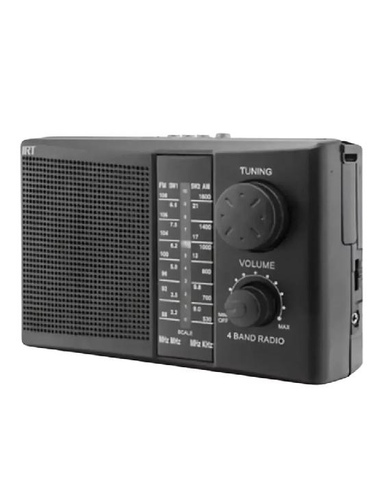 RADIO PORTÁTIL IRT RECARGABLE FM/AM, USB, MP3, SD, 220V - 3