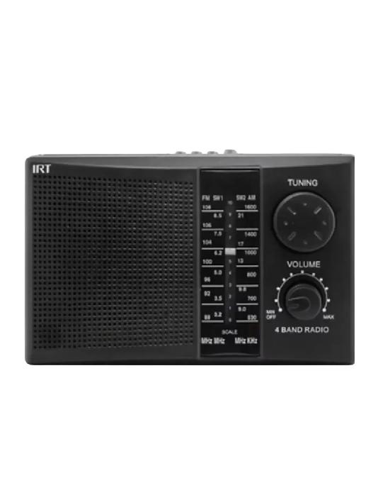 RADIO PORTÁTIL IRT RECARGABLE FM/AM, USB, MP3, SD, 220V - 4
