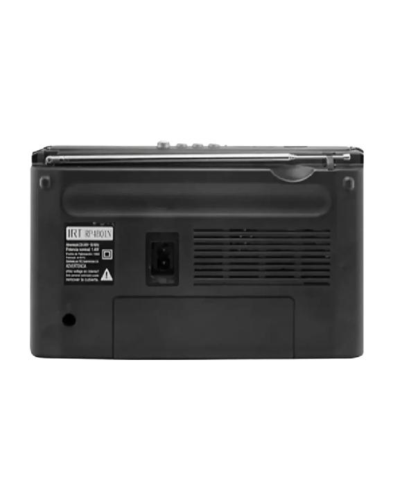 RADIO PORTÁTIL IRT RECARGABLE FM/AM, USB, MP3, SD, 220V - 5