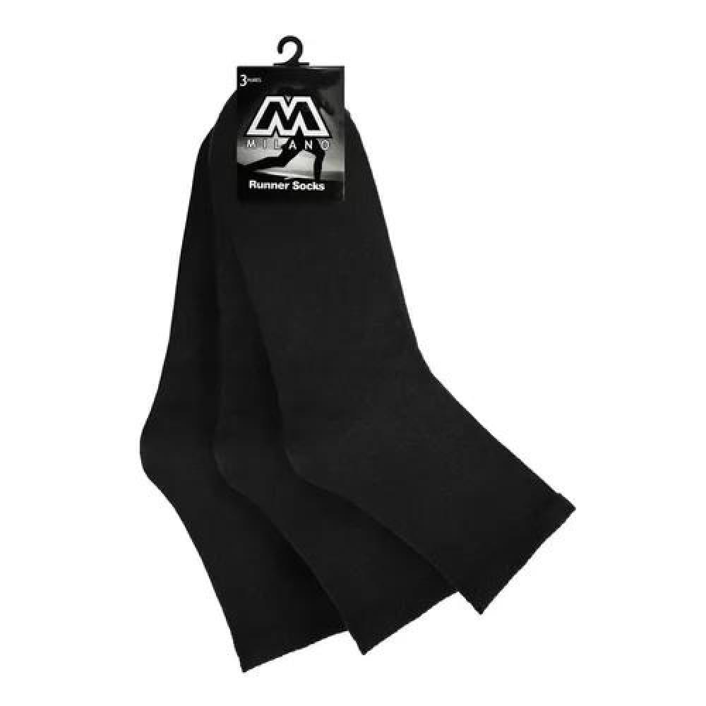 CALCETINES DE MEDIA CAÑA PARA HOMBRE, PACK DE 12 PARES, COLOR NEGRO - 2
