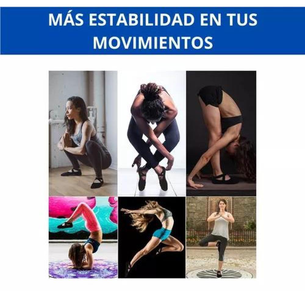 CALCETINES ANTIDESLIZANTES PARA YOGA Y PILATES, SET DE 3 PARES, COLORES BORDÓ, NEGRO Y GRIS, T 41 - 8