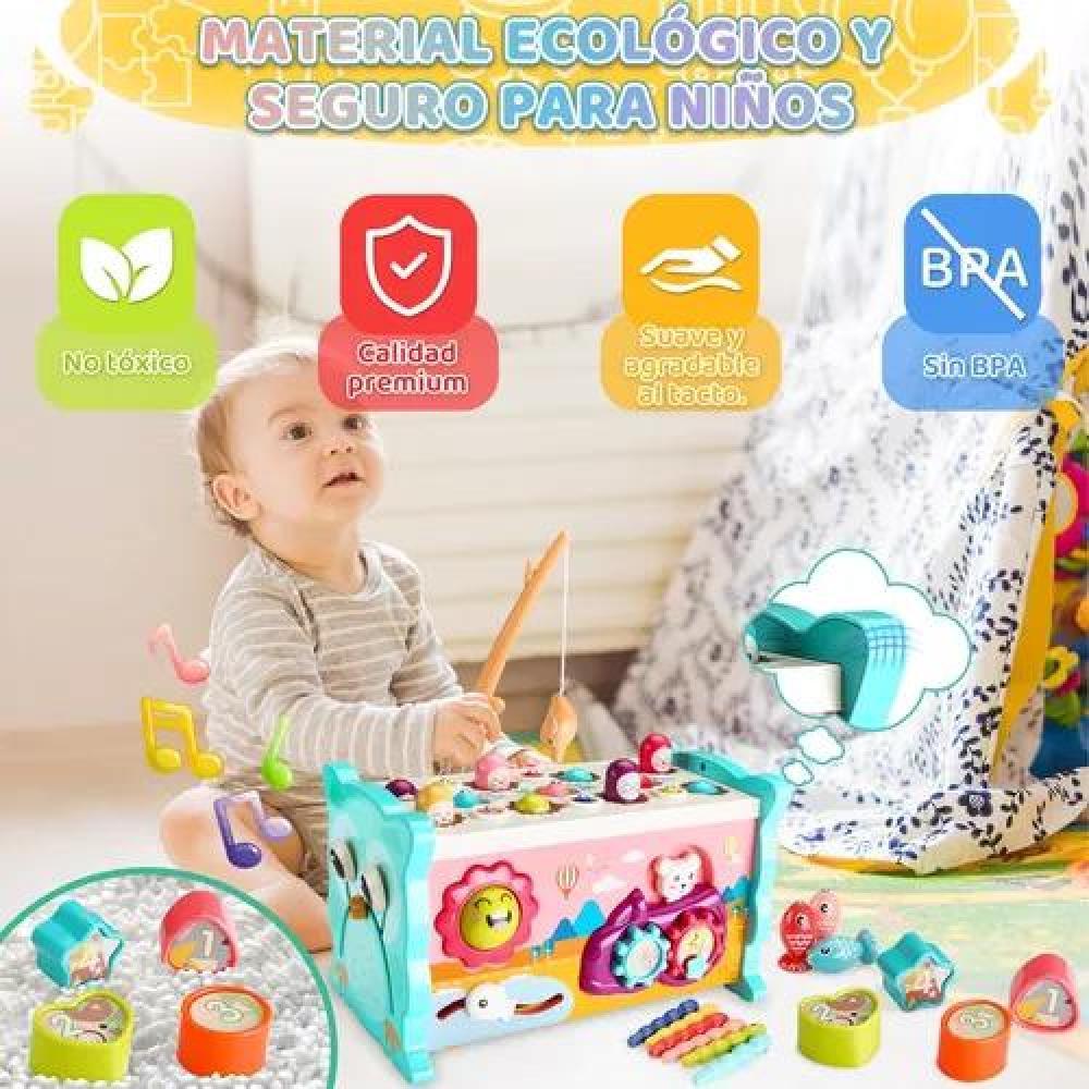 JUGUETES DIDÁCTICOS MONTESSORI EDUCATIVOS 8 EN 1 MULTICOLOR - 4