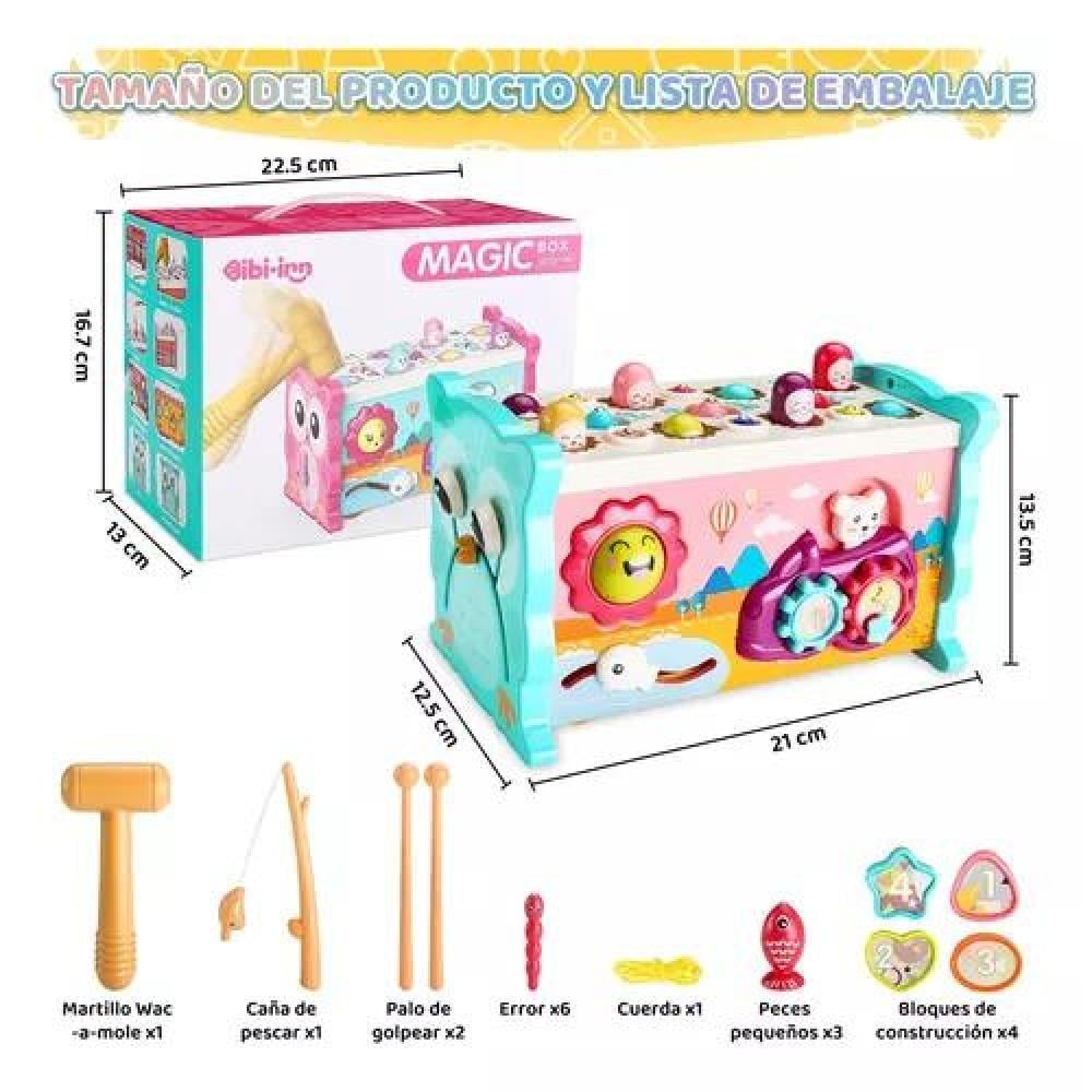 JUGUETES DIDÁCTICOS MONTESSORI EDUCATIVOS 8 EN 1 MULTICOLOR - 6