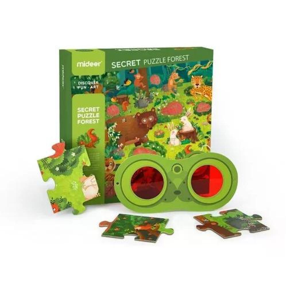 PUZZLE 'EL BOSQUE SECRETO', MIDEER, ROMPECABEZAS, COLOR VERDE - 1