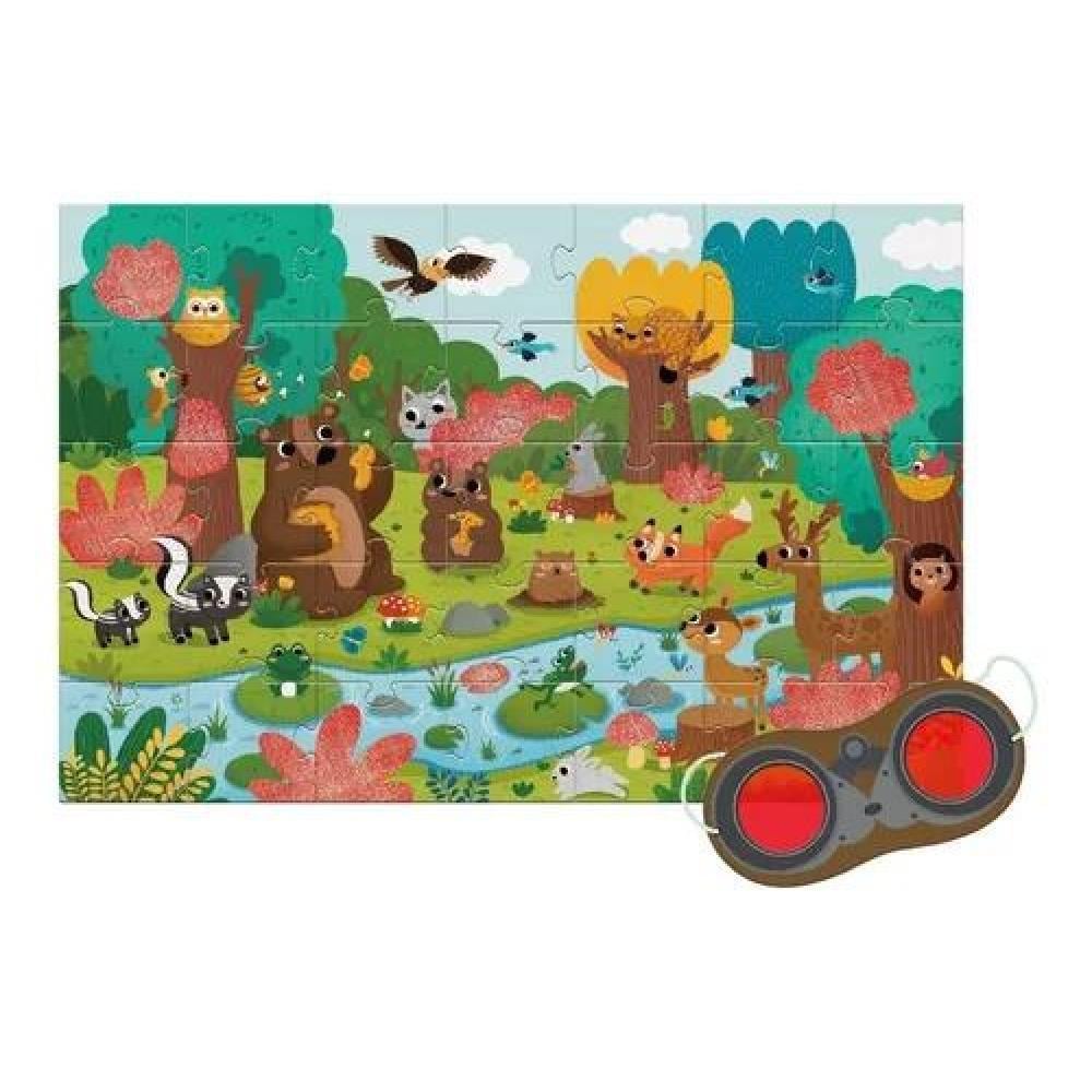 PUZZLE 'EL BOSQUE SECRETO', MIDEER, ROMPECABEZAS, COLOR VERDE - 2