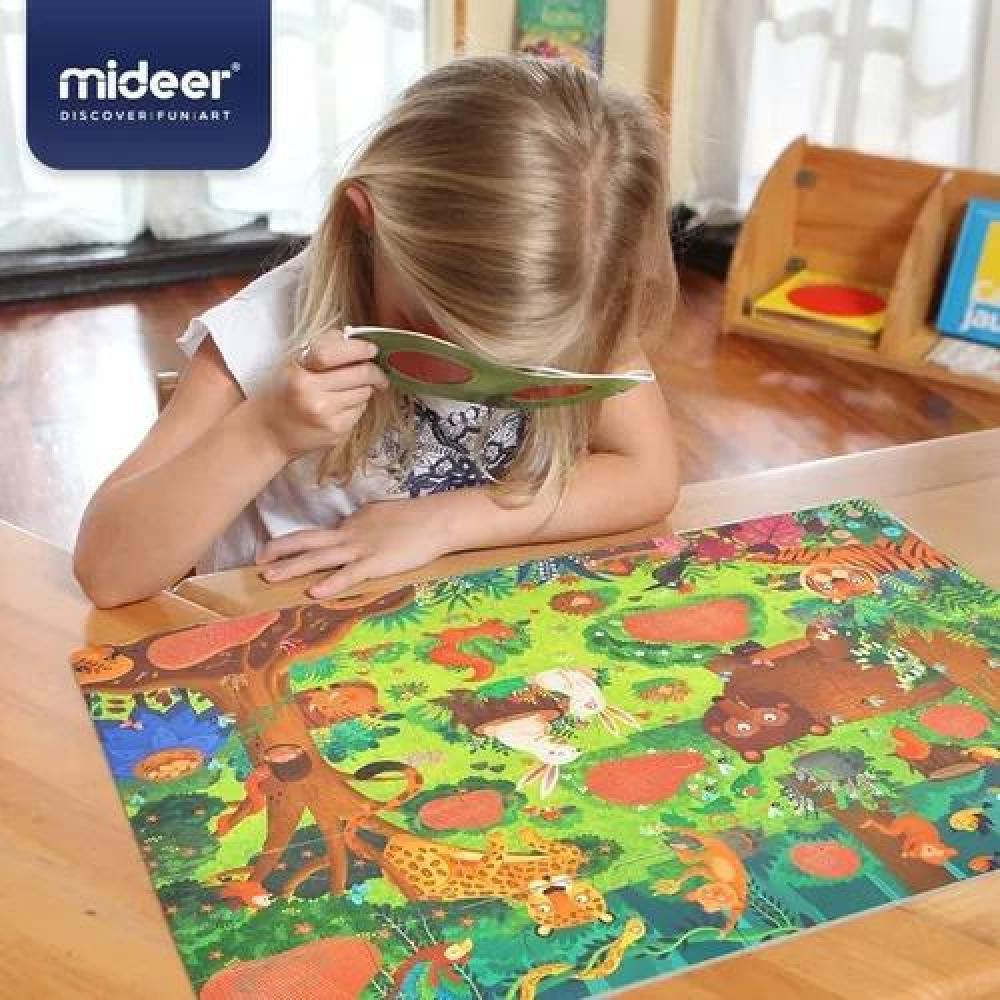 PUZZLE 'EL BOSQUE SECRETO', MIDEER, ROMPECABEZAS, COLOR VERDE - 4