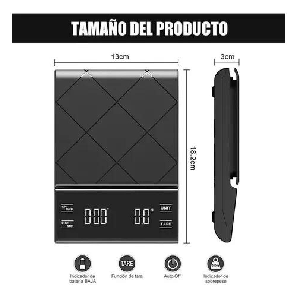 BÁSCULA DIGITAL DE COCINA DE ALTA PRECISIÓN, 1 G/5 KG - 2