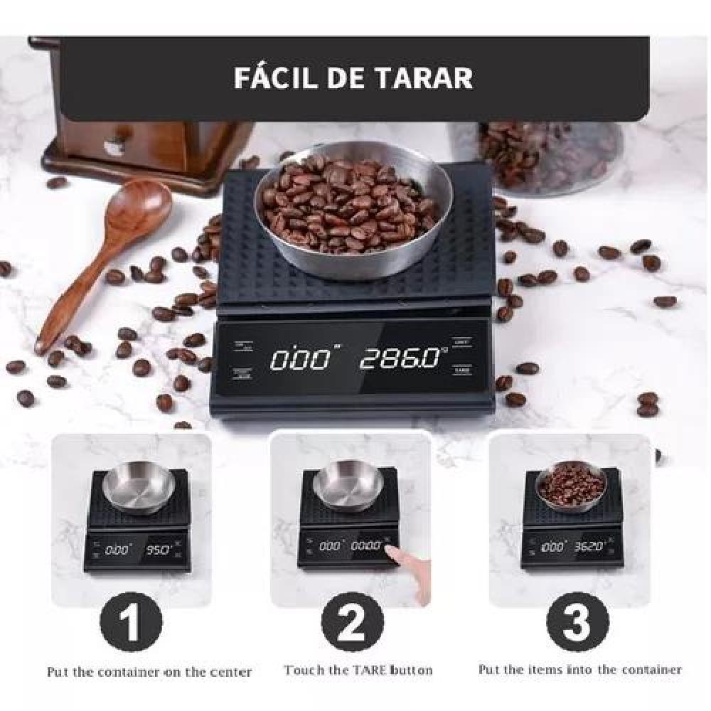 BÁSCULA DIGITAL DE COCINA DE ALTA PRECISIÓN, 1 G/5 KG - 7