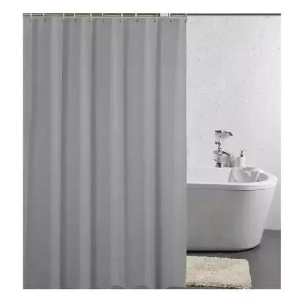 CORTINA DE DUCHA Y BAÑO, 180X180 CM, ELEGANTE, GRIS - 2