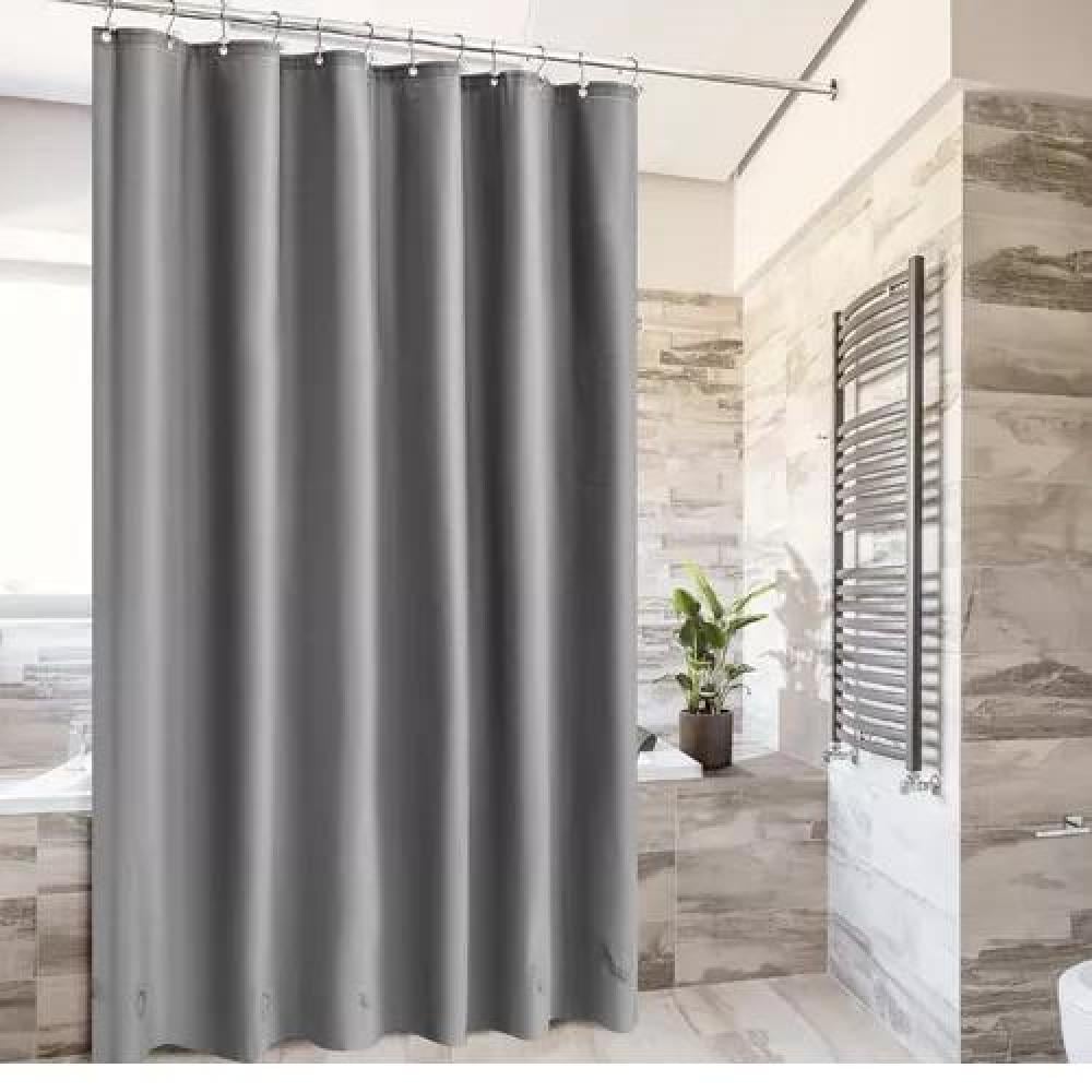 CORTINA DE DUCHA Y BAÑO, 180X180 CM, ELEGANTE, GRIS - 3