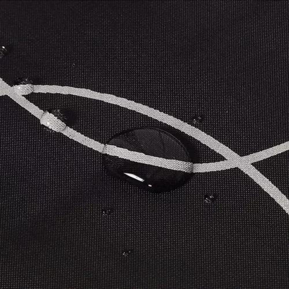 CORTINA DE BAÑO LAVABLE, TELA DE POLIÉSTER, 180X180 CM, IMPERMEABLE, COLOR NEGRO - 5