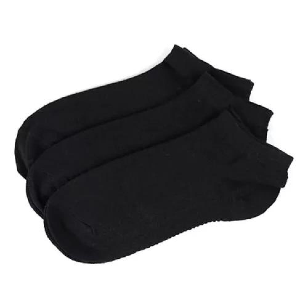 PACK DE 12 PARES DE CALCETINES DE BAMBÚ DEPORTIVOS TOBILLERAS, COLOR NEGRO, TALLA 36-41 - 1