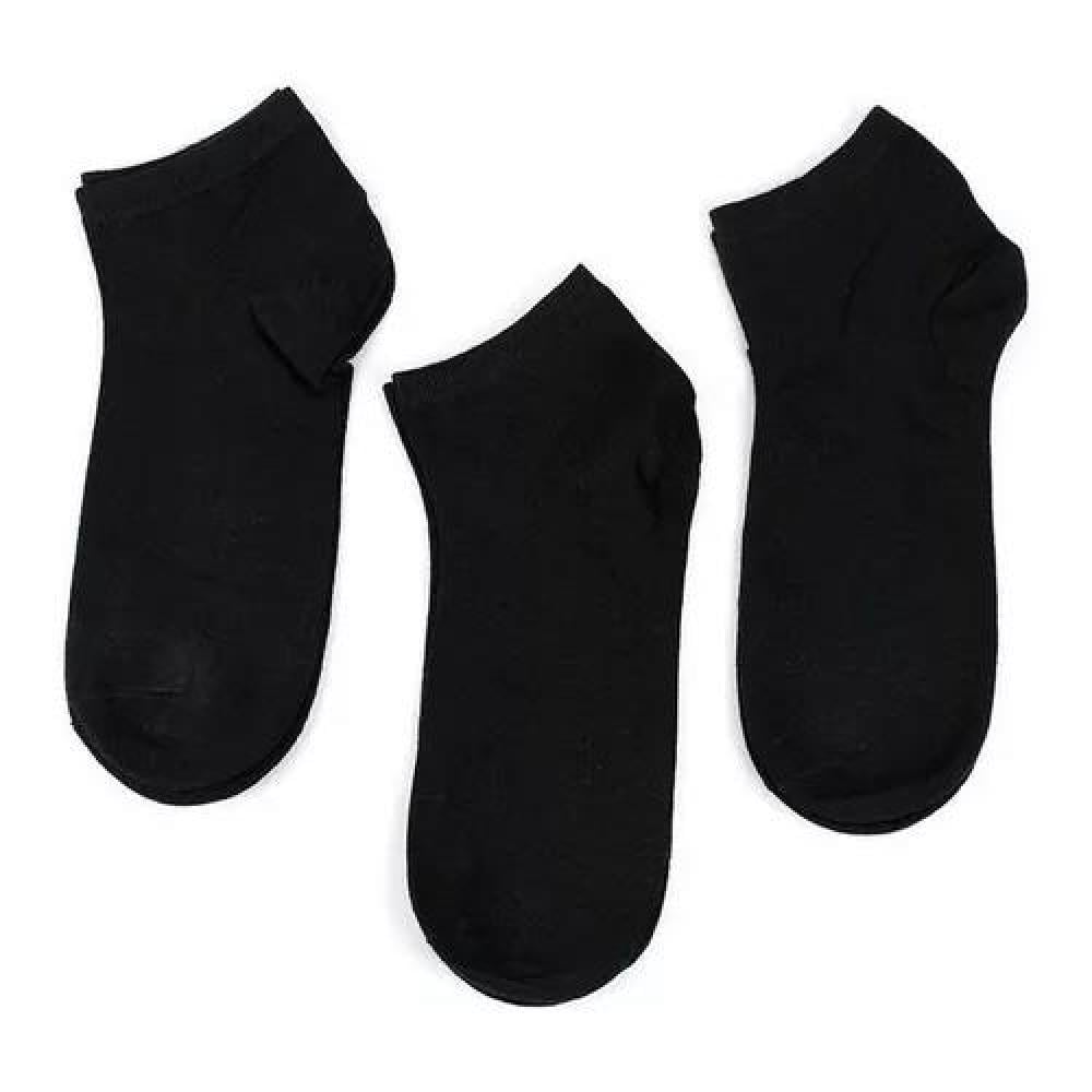 PACK DE 12 PARES DE CALCETINES DE BAMBÚ DEPORTIVOS TOBILLERAS, COLOR NEGRO, TALLA 36-41 - 4