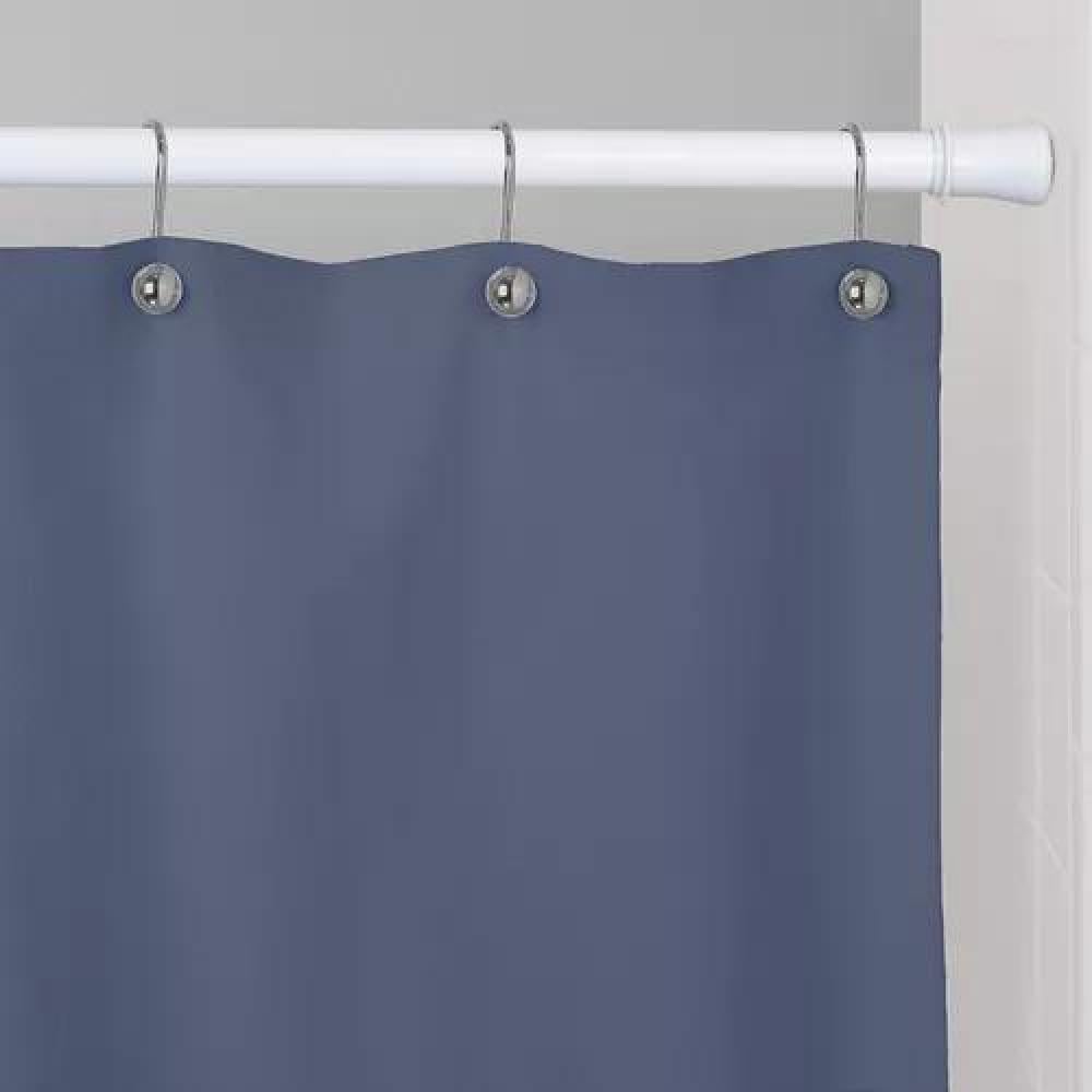 BARRA EXTENSIBLE PARA CORTINA DE DUCHA, 110-200 CM, ACERO CROMADO, COLOR BLANCO - 3