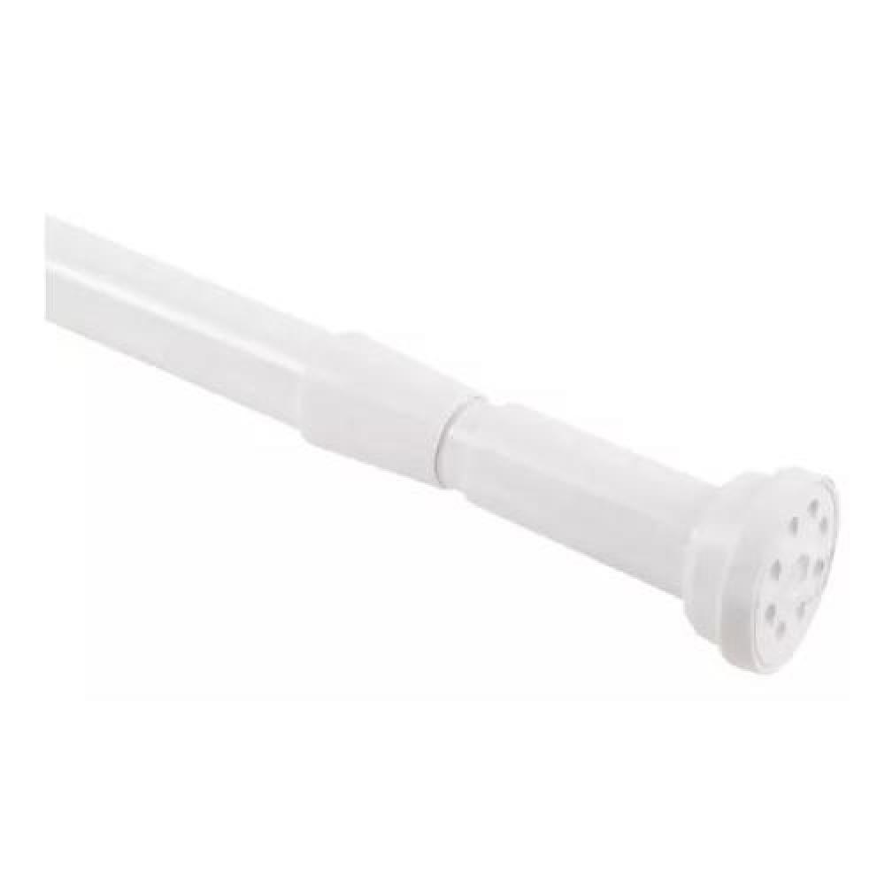 BARRA EXTENSIBLE PARA CORTINA DE DUCHA, 110-200 CM, ACERO CROMADO, COLOR BLANCO - 5
