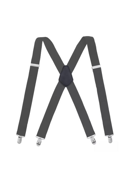 TIRANTES SUSPENSORES PARA PANTALONES 110 CM, GRIS - 1