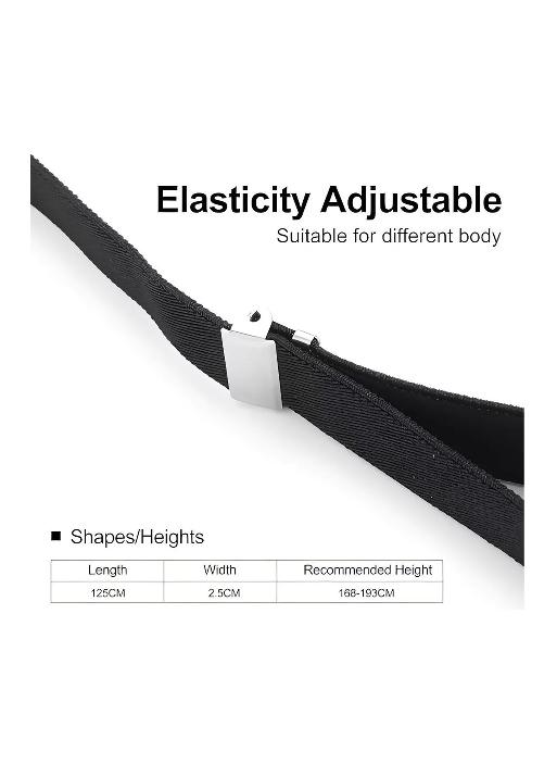 TIRANTES SUSPENSORES PARA PANTALONES 110 CM, GRIS - 3