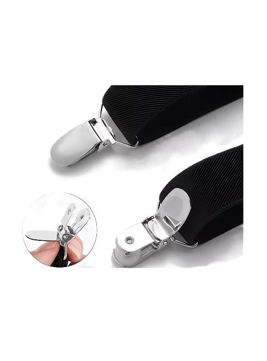 TIRANTES SUSPENSORES PARA PANTALONES 110 CM, GRIS - 6