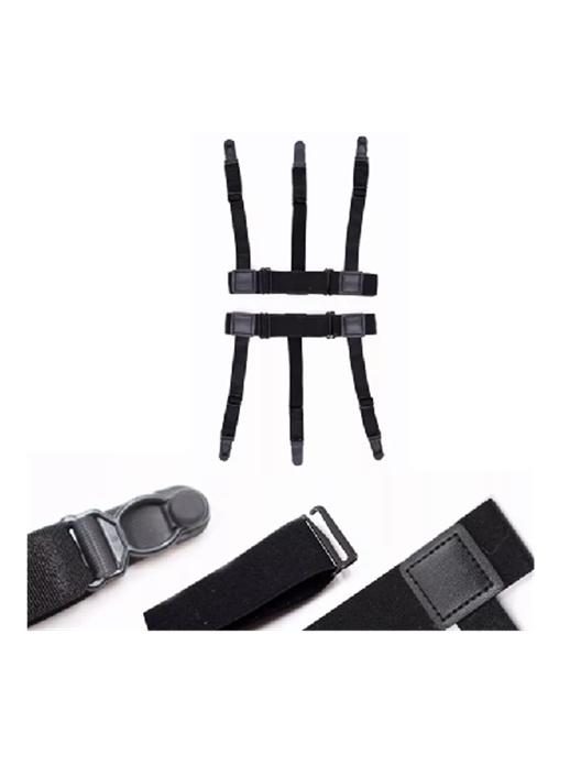 SUSPENSOR, SUJETADOR CAMISA HOMBRE TIRANTES, NEGRO - 5